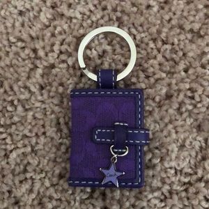 Authentic Coach leather keychain.